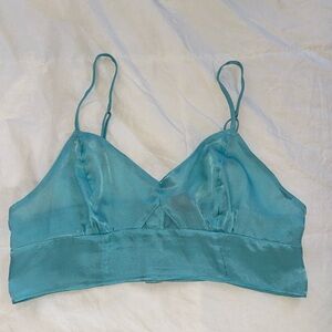 Victorias Secret Silk Designer Collection Unlined Bralette Crop Bra